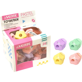 Точилка пластиковая с контейнером Pastel deVENTE 4071907