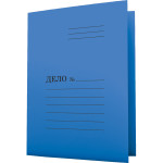 Скоросшиватель "deVENTE" A4 картонный мелованный синий (280 г/м²)