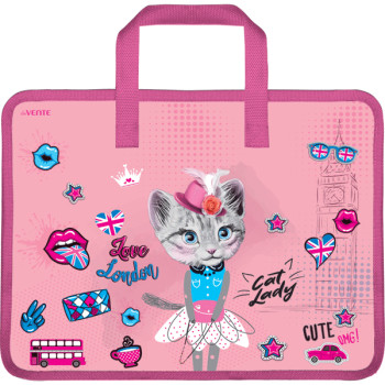 Папка для тетрадей, ИЗО и технологии Cat Lady deVENTE 8053130 Папка для тетрадей, ИЗО и технологии Cat Lady deVENTE 8053130