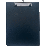 Клипборд "Attomex" A4 (220x312 мм) толщина картона 1,75 мм, покрытие ПВХ 150 мкм, ширина прижима 12 см, в пластиковом пакете, черный