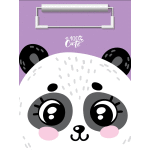 Клипборд "deVENTE. 100% Cute. Panda" A5 (180x240 мм) картон толщина 2 мм, матовая ламинация, в пластиковом пакете