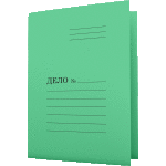Скоросшиватель "deVENTE" A4 картонный мелованный зеленый (280 г/м²)