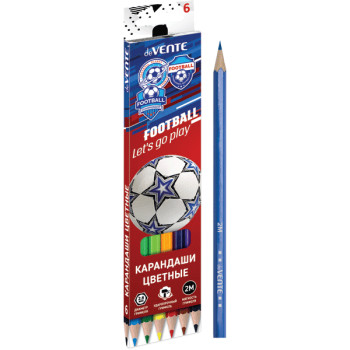 Карандаши цветные Play Football deVENTE 5021105 Карандаши цветные Play Football deVENTE 5021105