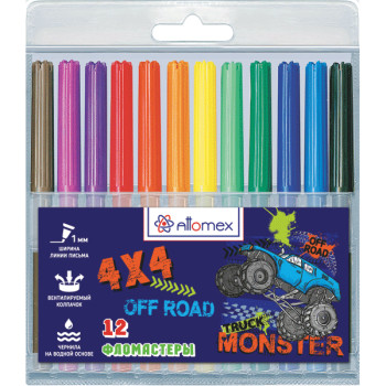 Фломастеры Monster Truck Attomex 5081121