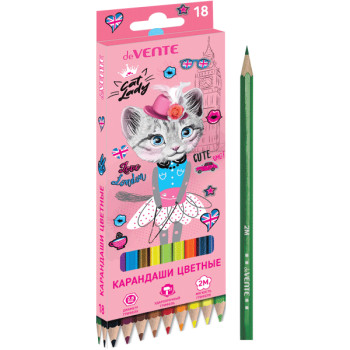 Карандаши цветные Cat Lady deVENTE 5023102