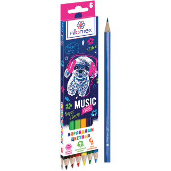 Карандаши цветные Music Dog Attomex 5021111