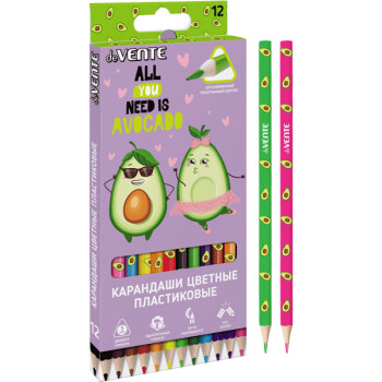 Карандаши цветные пластиковые Avocado deVENTE 5022123