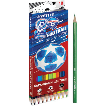 Карандаши цветные Play Football deVENTE 5023105