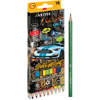 Карандаши цветные Street Racing deVENTE 5023106 Карандаши цветные Street Racing deVENTE 5023106