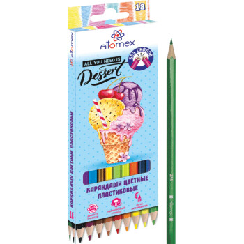 Карандаши цветные пластиковые Dolce Vita Attomex 5023611