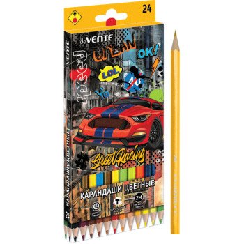 Карандаши цветные Street Racing deVENTE 5024104