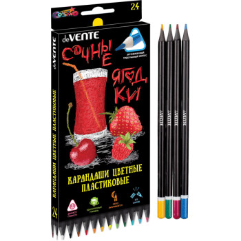 Карандаши цветные пластиковые Juicy Black deVENTE 5024119