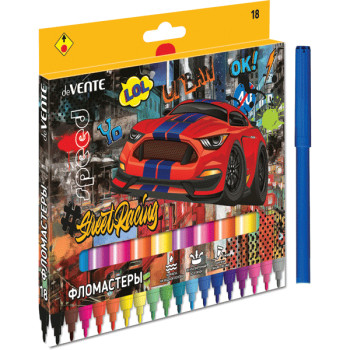 Фломастеры Street Racing deVENTE 5082108 Фломастеры Street Racing deVENTE 5082108