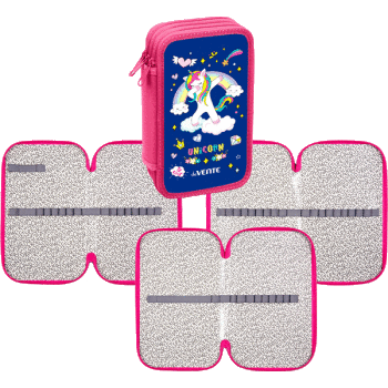 Пенал трехстворчатый Magic Unicorn deVENTE 7013102 Пенал трехстворчатый Magic Unicorn deVENTE 7013102
