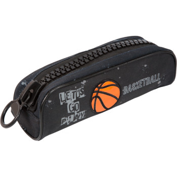 Пенал овальный с крупной тракторной молнией World Basketball deVENTE 7023125