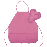 Фартук "deVENTE" 45x54 см (M) водоотталкивающая ткань, 3 кармана, в комплекте с нарукавниками, однотонный розовый