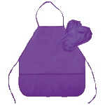 Фартук "deVENTE" 45x54 см (M) водоотталкивающая ткань, 3 кармана, в комплекте с нарукавниками, однотонный фиолетовый