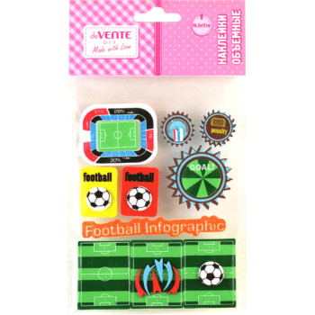 Наклейки объемные Football deVENTE 8004068