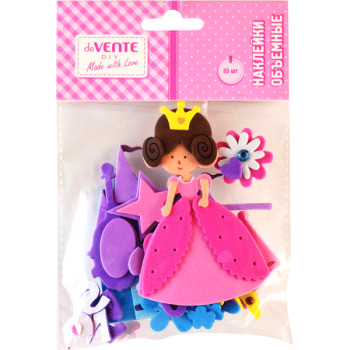 Наклейки объемные Princess deVENTE 8004075