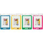 Доска белая магнитная для рисования "deVENTE" двухсторонняя, 31x21,7x1,2 см, в комплекте с маркером-щеткой, цвета ассорти (6 цветов - красный, желтый, голубой, зелёный, белый, розовый), в пластиковом пакете с европодвесом