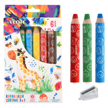 Карандаши цветные Jumbo deVENTE 8077016 Карандаши цветные Jumbo deVENTE 8077016