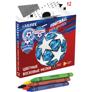 Мелки восковые Play Football deVENTE 8077107