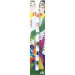 Мелки для грима лица и тела "deVENTE" 6 классических цветов, в блистерной упаковке с подвесом