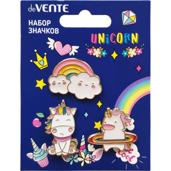 Набор значков Magic Unicorn deVENTE 8092102