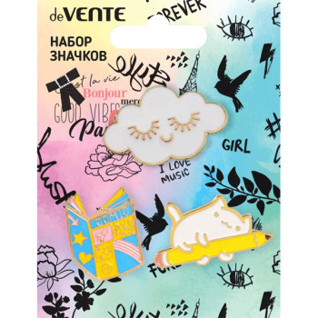 Набор значков Stay PAWsitive! deVENTE 8092118
