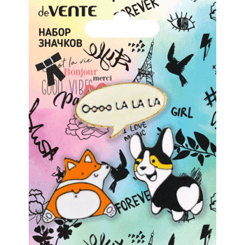 Набор значков Oooo LA LA LA! deVENTE 8092120