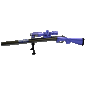 Ручка шариковая с LED Sniper rifle deVENTE 9021027