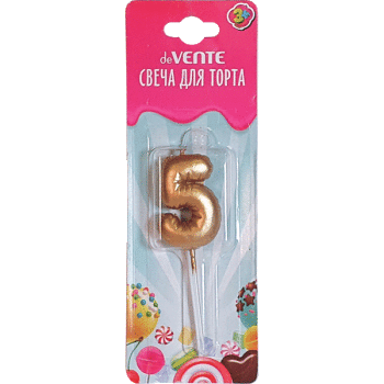 Свеча для торта Воздушный шарик deVENTE 9060008