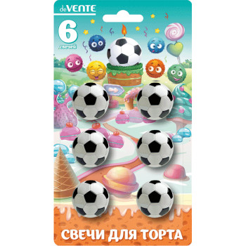 Набор свечей для торта Football deVENTE 9060803 Набор свечей для торта Football deVENTE 9060803