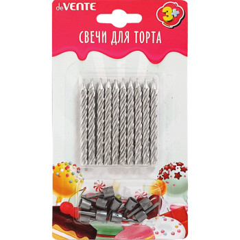 Набор свечей для торта Silver deVENTE 9060914 Набор свечей для торта Silver deVENTE 9060914