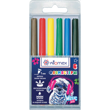 Фломастеры Music Dog Attomex 5080117