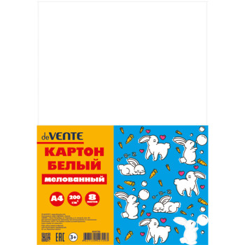 Картон белый Зайчата deVENTE 8040786