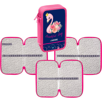 Пенал трехстворчатый Flamingo deVENTE 7013112 Пенал трехстворчатый Flamingo deVENTE 7013112