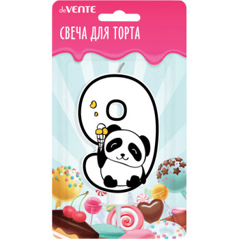 Свеча-цифра для торта Панда deVENTE 9060120