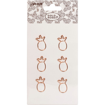 Скрепки Gold Rose Pineapple deVENTE 4135011 Скрепки Gold Rose Pineapple deVENTE 4135011