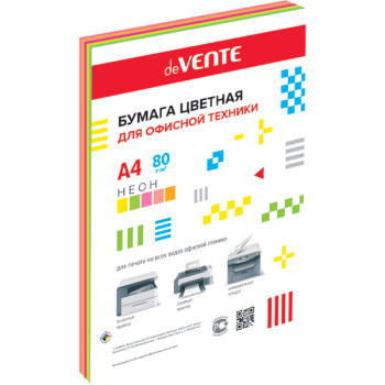 Бумага цветная для офисной техники deVENTE 2072609 Бумага цветная для офисной техники deVENTE 2072609