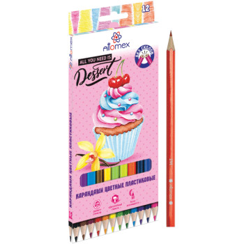 Карандаши цветные пластиковые Dolce Vita Attomex 5022611